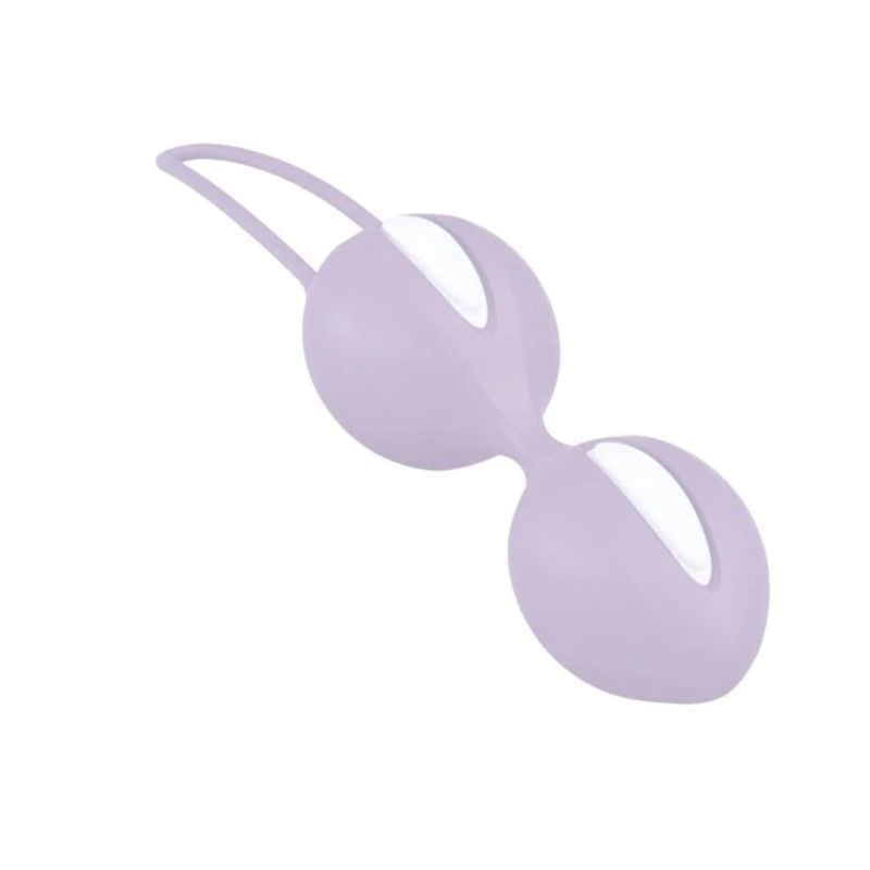 Вагинальные шарики Fun Factory SMARTBALLS DUO, сиренево-белые, 2 шт, диаметр 3,2 и 3,6 см